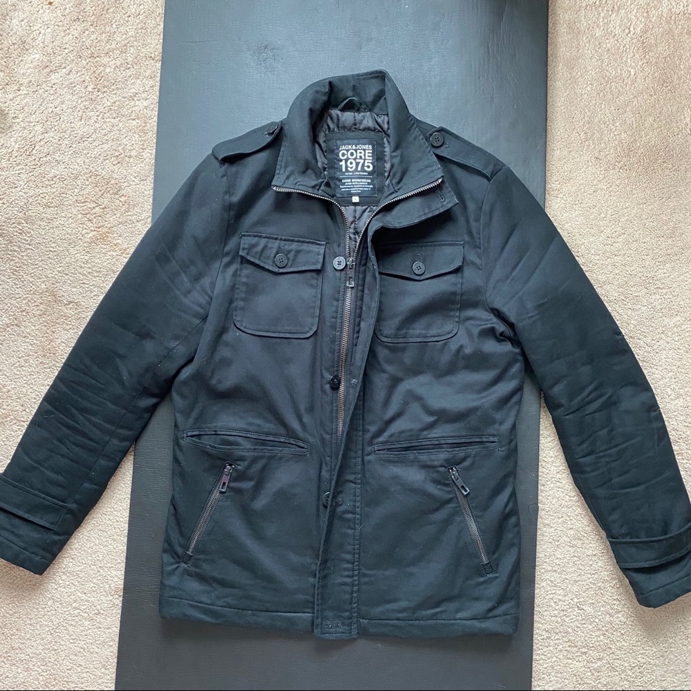 Black Lined Utility Jacket